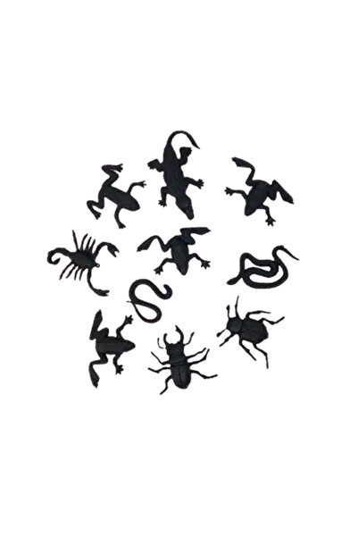 DODOMAR Pinyata İçi Oyuncak SİYAH BÖCEKLER 10lu