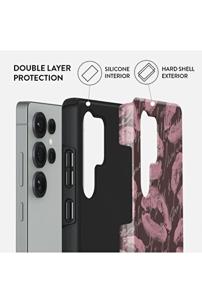 BURGA Phone Case Galaxy S25ultra Hybrid 2 Layer Hard Shell Silicone Protective, Scratch Resistant