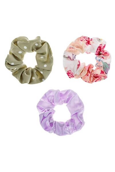 SHOPIENS Set 3 elastice pentru femei Shopiens®, verde deschis cu buline, lili...