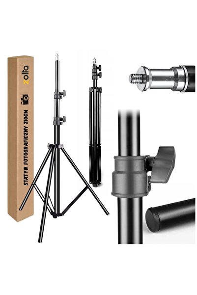 Other Trepied de iluminat pentru lămpi de studio foto, pliabil, 2,1 m, 15 kg