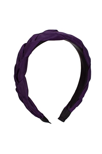 MYONNA IT & E- COMMERCE Coroană de păr împletită din satin pentru femei - violet