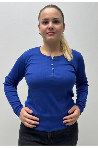 QYA Clothing ΒΑΣΙΚΟ ΜΑΚΡΥΜΑΝΙΚΟ ΜΑΚΡΥΜΑΝΙΚΟ ΜΠΛΟΥΖΑ 100% ΒΑΜΒΑΚΙ