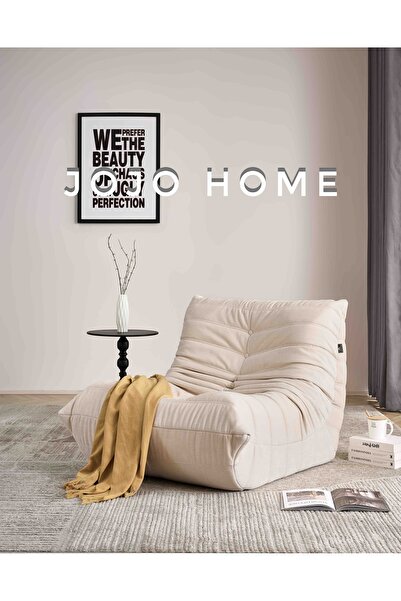 JOJO HOME Premium Casina Armchair - HD Foam, 80 x 100 x 72, Cream