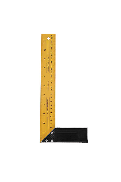 Lawazim Try Square 35cm - Heavy Duty L-Square Ruler for Accurate 90° Woodworking & Construction