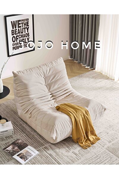 JOJO HOME Premium Armchair - HD Foam, 80 x 100 x 72, Cream