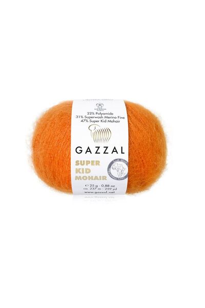 Gazzal خيط سوبر كيد موهير 25 جرام 200 متر 70% كيد موهير 30% حرير خيط تريكو رف...