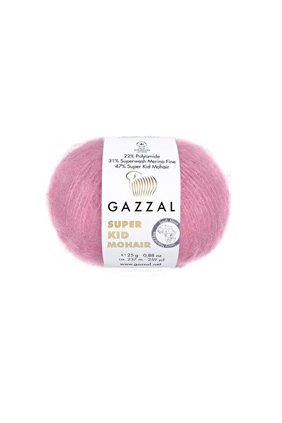 Gazzal Kid Mohair El Örgü İpi 25 gr 200 mt %70 Kid Moher %30 İpek İnce Tüylü Lüks İp