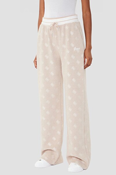 Guess Paulina Kadın Bej Aktif Loose Fit Eşofman Altı V5BB00K1902-COCB