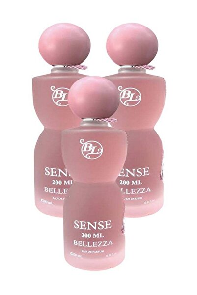 BELLEZA مجموعة عطور 3 قطع - عطر سينس النسائي 200 مل