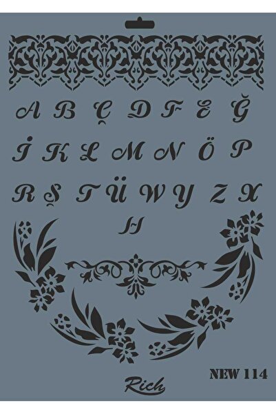 BulutRetail Rich New Series N114 Stencil 35X25 cm