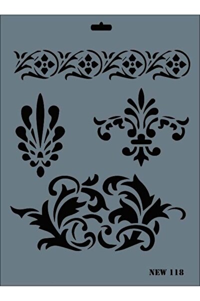 BulutRetail Rich New Series N118 Stencil 35X25 cm