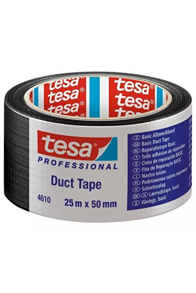 BulutRetail شريط بطة تيسا 4610 أسود 50 ملم 25 متر