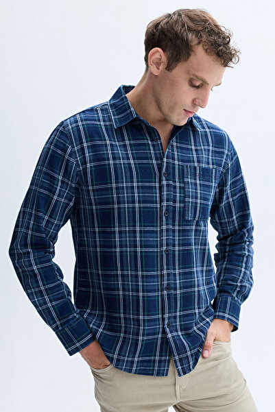 Mudo REGULAR FIT EKOSELİ UZUN KOLLU GÖMLEK