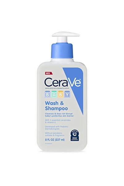 CeraVe Gel de Dus si Sampon pentru Copii, CeraVe, Baby Wash & Shampoo, fara S...