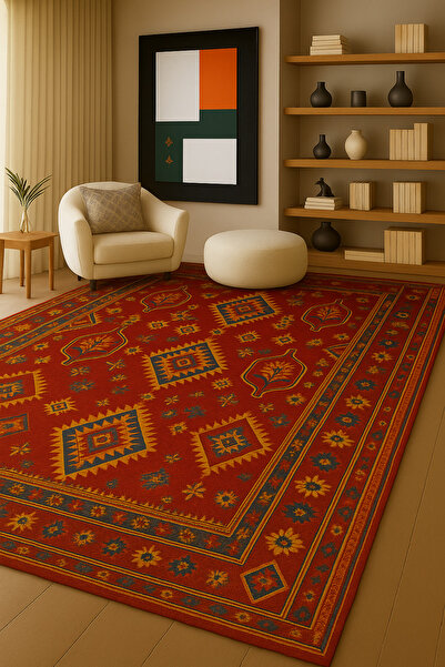Rugs Modern Halı MOSSO Παραδοσιακό Χειροποίητο Θεματικό Διακοσμητικό Χαλί με ...