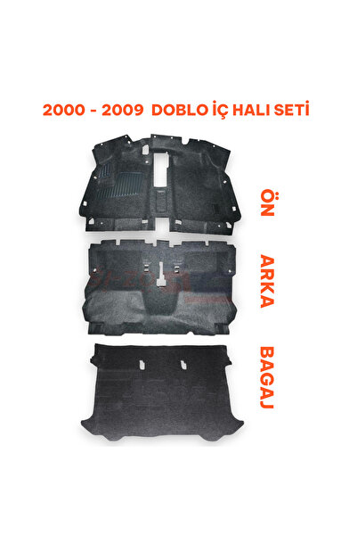öz-iş Fiat Doblo Taban Halı Seti 2000 - 2009 Arası Uyumlu