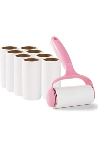 Generic ECVV Lint Roller Remover Set, Ultra-Sticky Dog/Cat Hair Removal Tool with 360 Sheets (9 Refills + 1