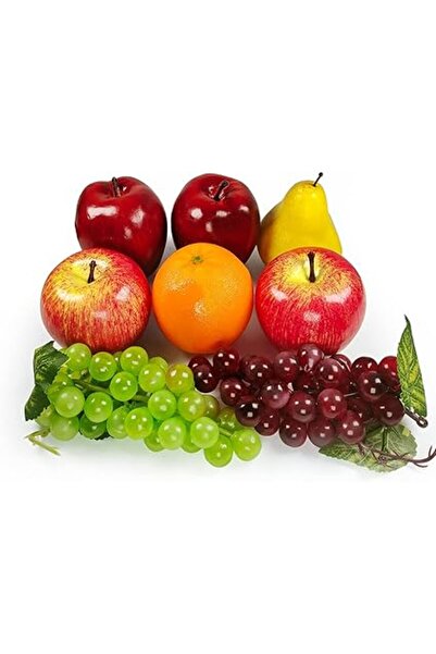 Generic مجموعة فواكه لوريجون الاصطناعية، فواكه متنوعة لديكور المنزل، مجموعة محاكاة فواكه، هدايا حفلات