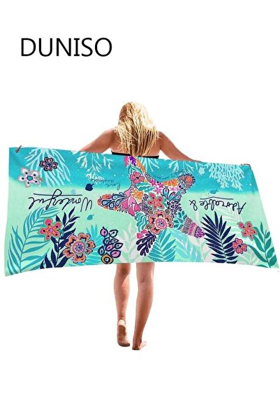 fun zone منشفة شاطئ DUNISO كبيرة الحجم من الألياف الدقيقة للشاطئ للسفر، منشفة...