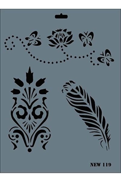 BulutRetail Rich New Series N119 Stencil 35X25 cm
