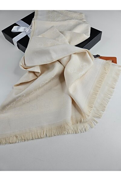 Miorel Scarfs G Desen Kaşmir İpek Şal Çift Taraflı Silk Cashmere Shawl
