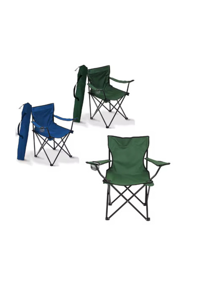Generica كرسي تخييم شاطئي قابل للطي للاستخدام الخارجي - كرسي صيد خفيف الوزن ق...