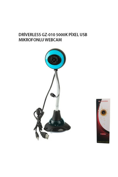 BulutRetail DRİVERLESS GZ-010 5000K PİXEL USB MIKROFONLU WEBCAM