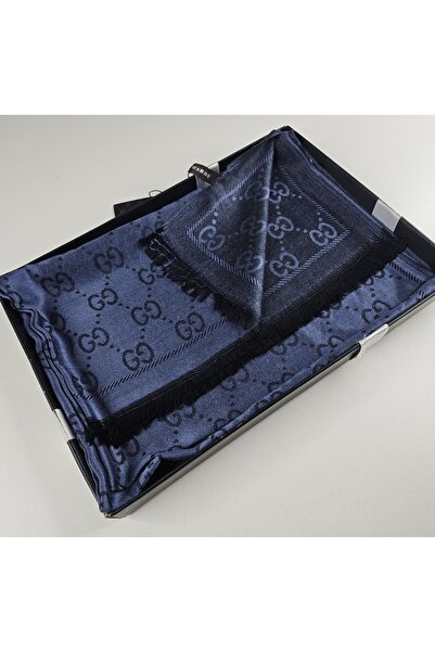 Miorel Scarfs G Desen Kaşmir İpek Şal Çift Taraflı Silk Cashmere Shawl