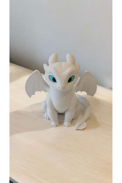 MYCRAFT3D Ejderhanı Nasıl Eğitirsin? Işığın Öfkesi Beyaz Ejderha 15 cm