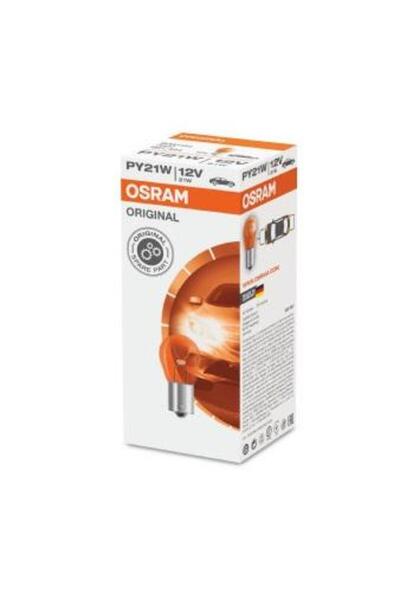 Osram Bec auto 7507 PY21W, 12V, BAU15s, pentru semnalizare, original