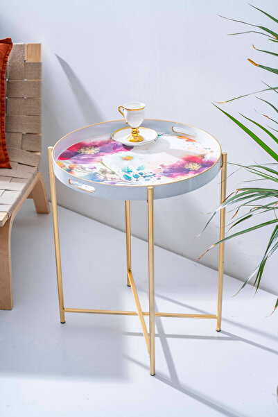 ACAR Coco Çıkarılabilir Tepsili Sehpa - 49 cm