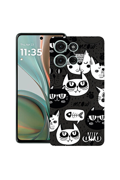 bestcase Carcasă ultra subțire din TPU pentru Motorola Moto G Play (2025), Cool Cats, 2060074 B 1029