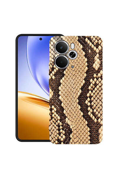 bestcase Carcasă ultrasubțire TPU pentru Realme 14 5G, design piele de șarpe,...