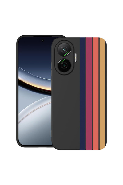 bestcase Carcasă ultra subțire TPU pentru Poco F7, linii retro, 2052009 B 1478