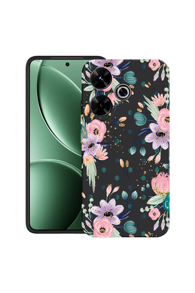 bestcase Carcasă ultra subțire TPU pentru Xiaomi Redmi 13x, Colecția Flori, 2...