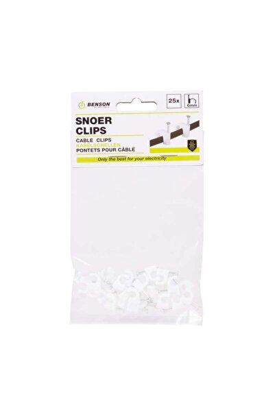 Benson Set 25 cleme mecanice pentru cablu 6 mm