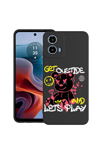 bestcase Carcasă ultra subțire din TPU pentru Motorola Moto G45, Teddy Bear L...