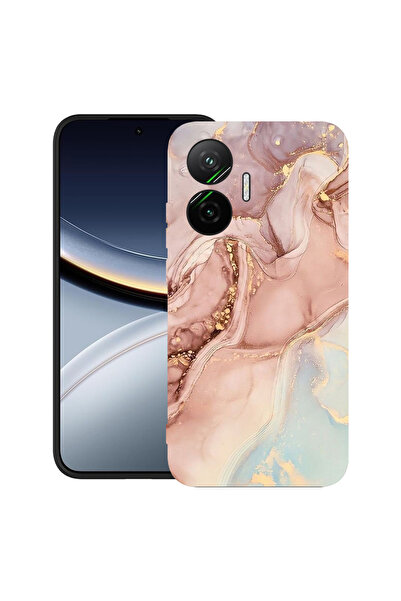 bestcase Carcasă ultra subțire TPU pentru Poco F7, marmură roz, 2052009 B 1253