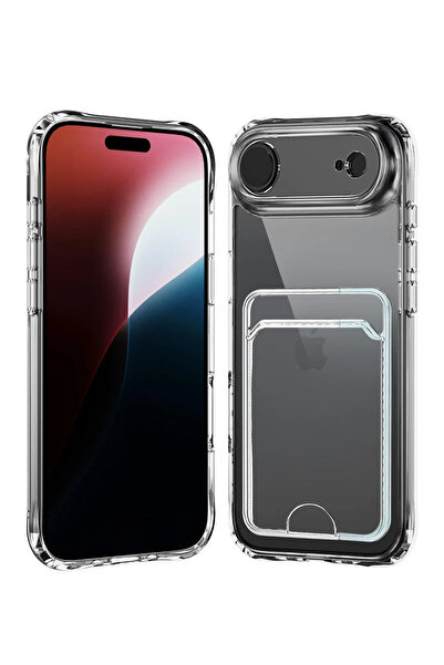 NewFace DS-DERIN أبل آيفون 17 إير كارت سيليكون شفاف - شفاف