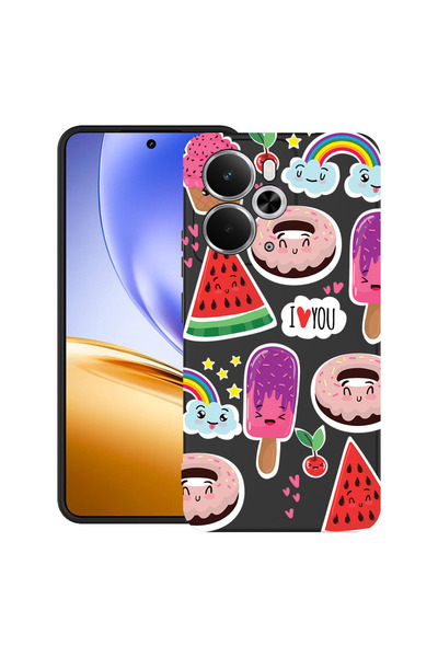 bestcase Carcasă ultra subțire TPU pentru Realme 14 5G, cu design Summer Feel...