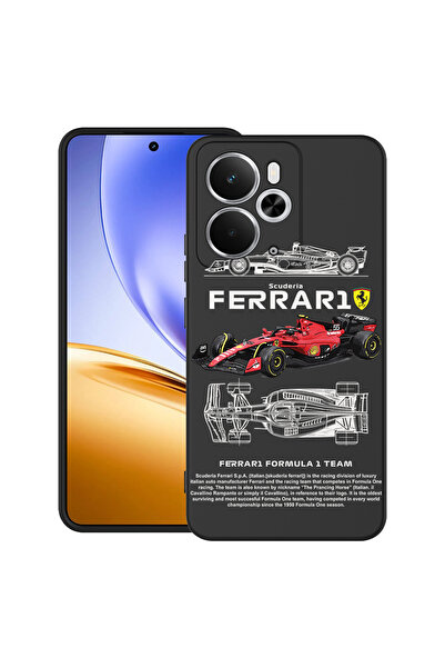bestcase Husă TPU ultra subțire pentru Realme 14 5G, cu Design Ferrari Scuder...