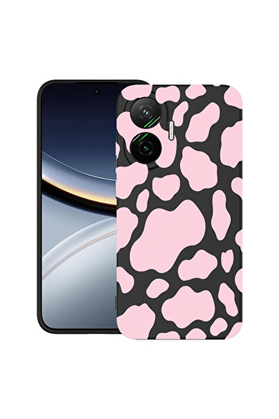 bestcase Ултра тънък TPU матов калъф за Poco F7, цвят Pink Cow, 2052009 B 786