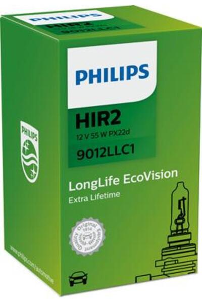 Philips Bec far auto HIR2 55W 12V, Ecovision Long Life 9012LLC1