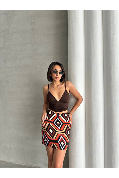 Ethab Ticaret Ethnic Pattern Skirt S25470