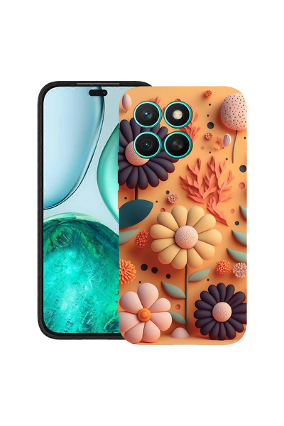 bestcase Husă premium din silicon pentru Xiaomi 15T, cu design Happy Flowers, 3100017 PB 1149