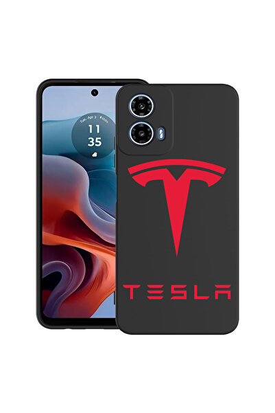 bestcase Carcasă ultra subțire din TPU pentru Motorola Moto G45, roșie Tesla,...