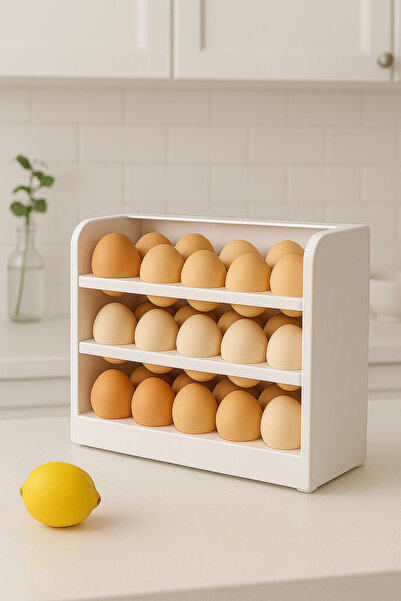 Anadolu Saray Pratik 30 Bölmeli Buzdolabı Yumurta Organizeri | Yumurtalık 3 K...