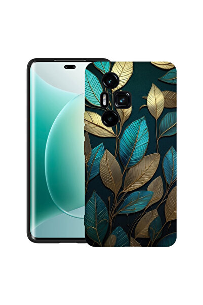bestcase Carcasă ultra subțire TPU pentru Honor 300 Pro / 300 Ultra, pene aur...