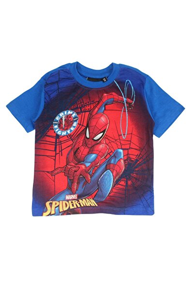 SPIDERMAN Children's pajamas with short sleeves, 100% cotton, multicolor, 8 years, Crime Fighter, Spiderman, Marvel