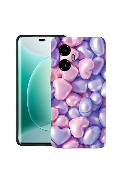 bestcase Carcasă ultra subțire TPU pentru Honor 300, inimioare colorate, 2052...